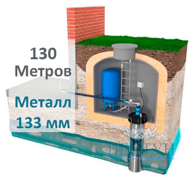 Стоимость бурения артезианской скважины глубиной 130 метров