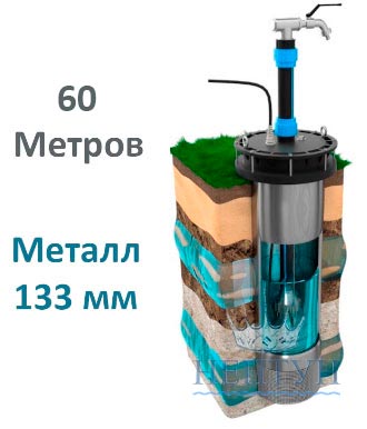 Стоимость бурения артезианской скважины глубиной 60 метров